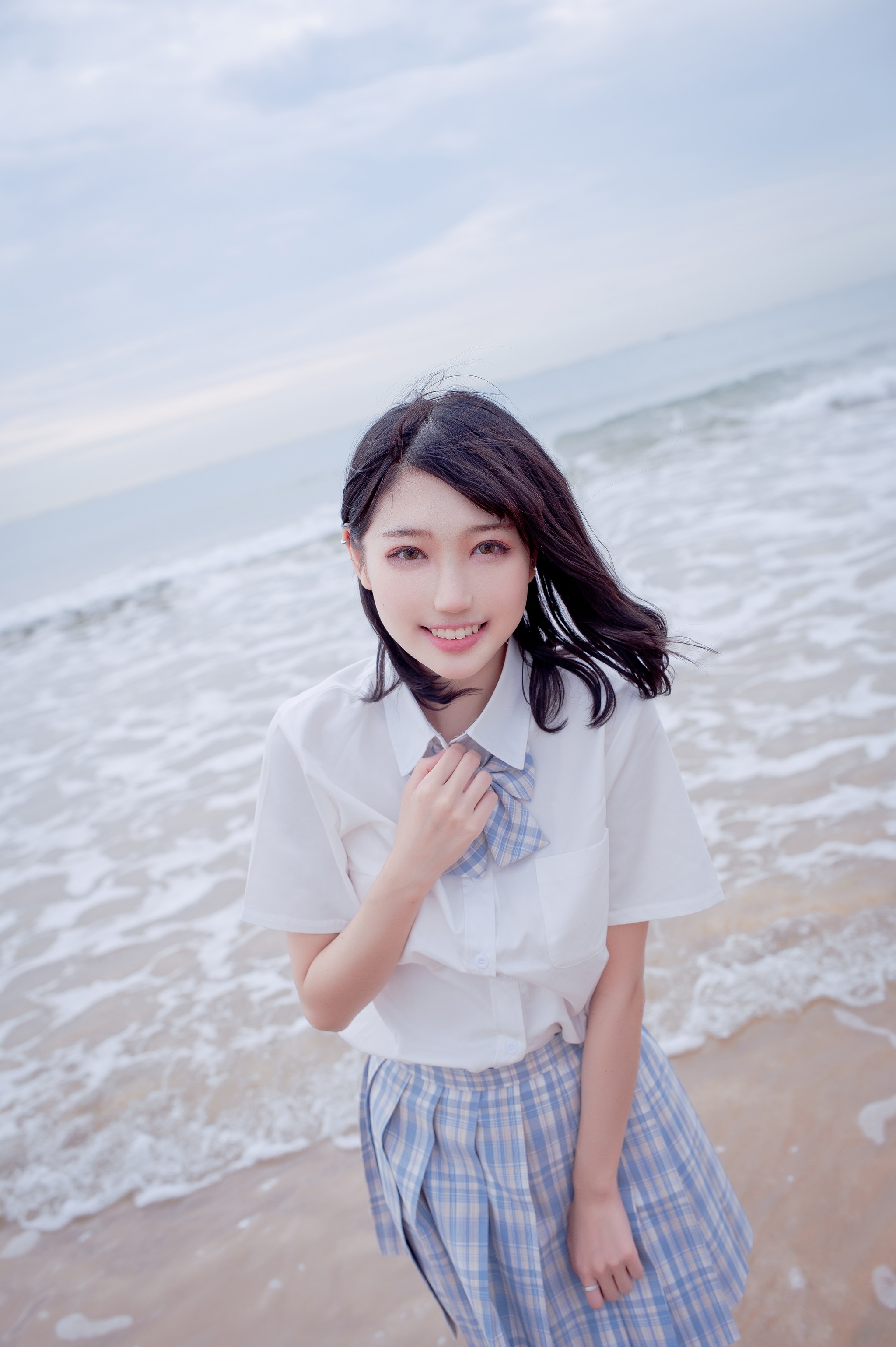 图片[1]-周叽是可爱兔兔 – NO.020 海边jk [35P]-XikXak